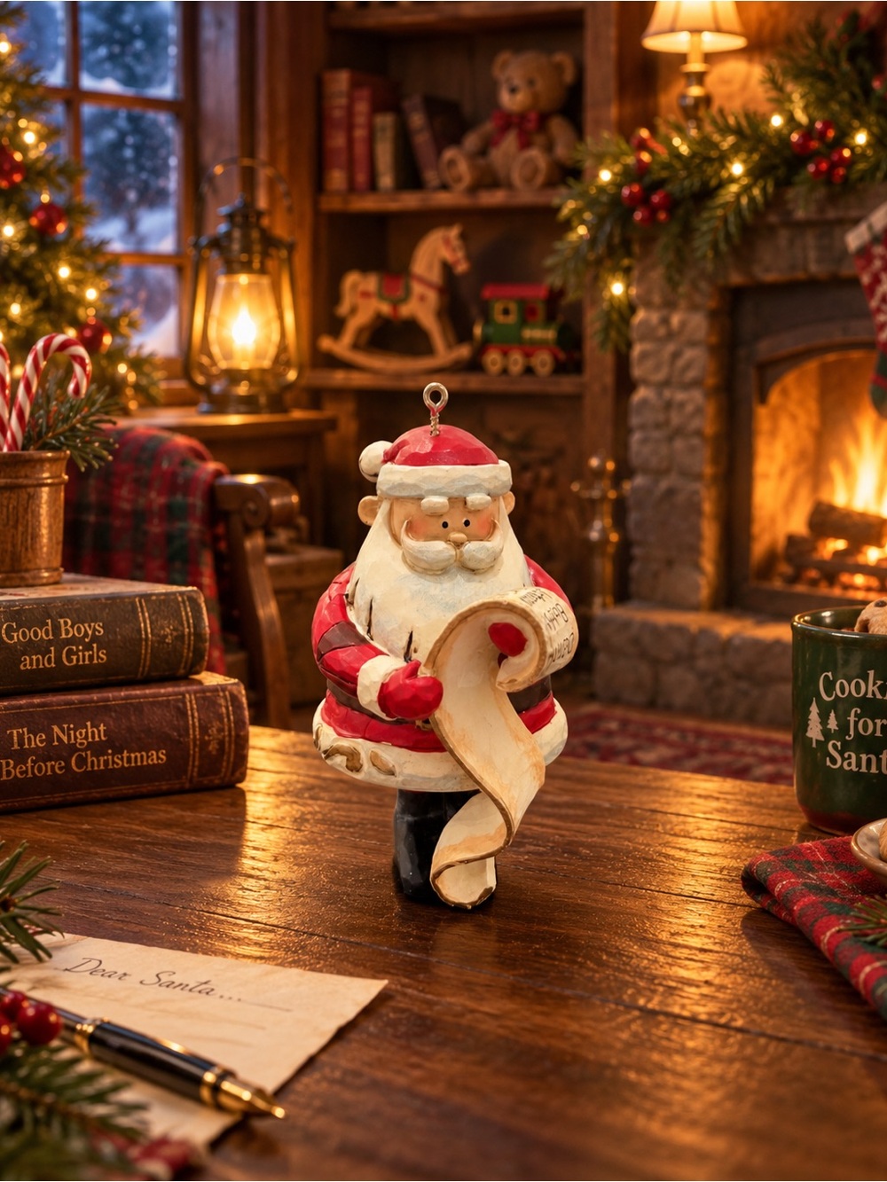 Jim Shore 2006 “Naughty Or Nice”Santa Ornament #4005789